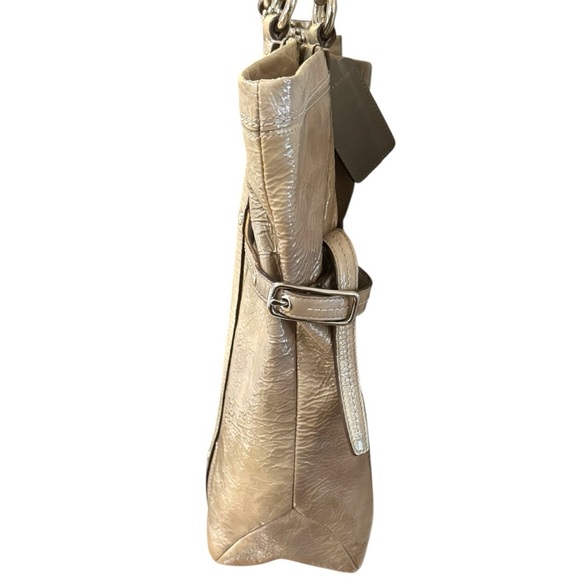 Coach Audrey 17063 Patent Leather Tote Y2K Glazed Leather Silver Hardware - Picture 4 of 16